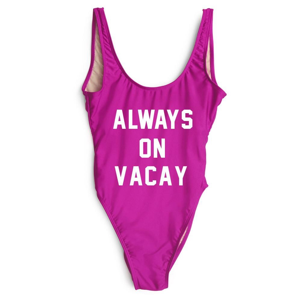 'Always on Vacay' Private Party One-Piece Swimsuit